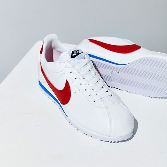 cortez shoes red and white
